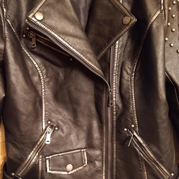 LA Coalition leather studded jacket - Picture 4 of 6